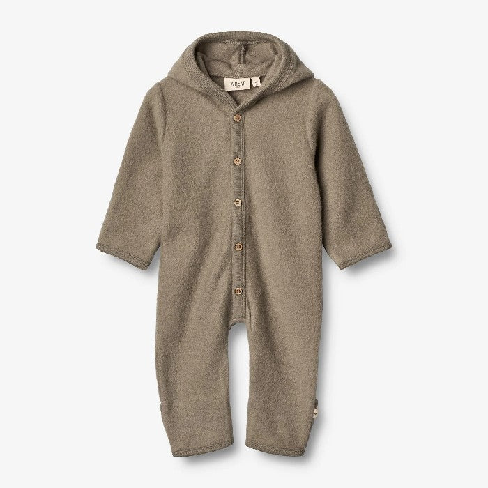 Wheat - Wool Fleece Suit Ata Grey Stone W/ Hood