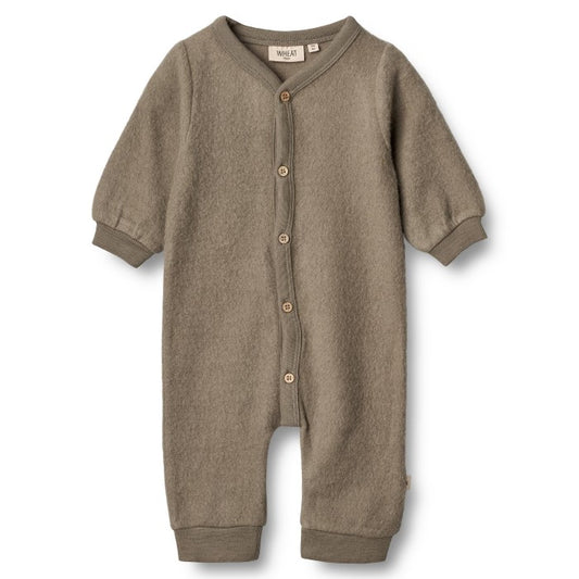 Wheat - Wool Fleece Jumpsuit Grey Stone