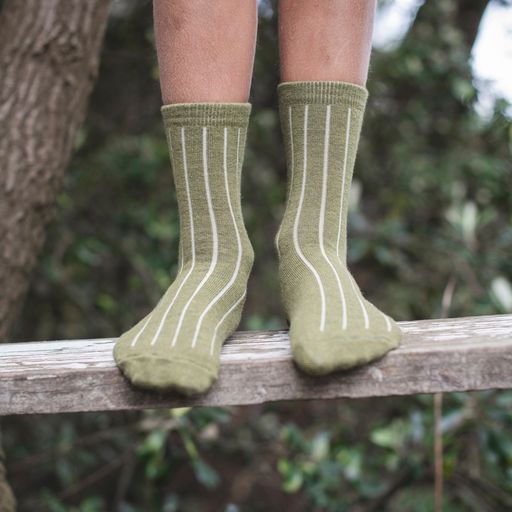 NUI Organics - Merino Child Nature Socks Grass